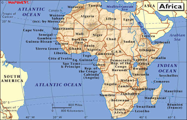 afrika haritalar