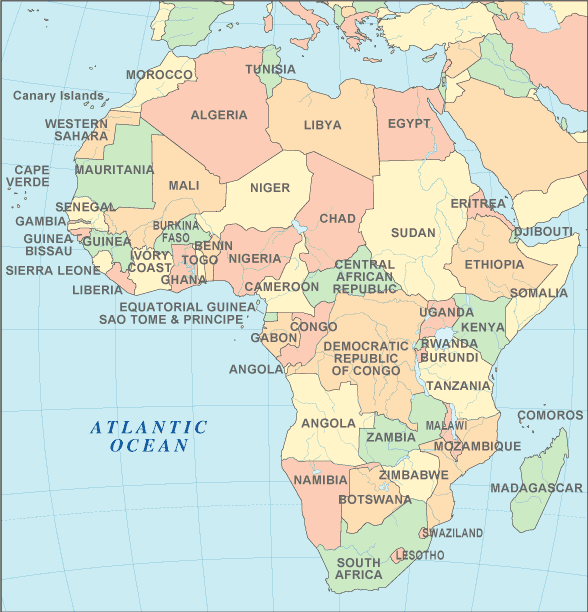 afrika haritasi