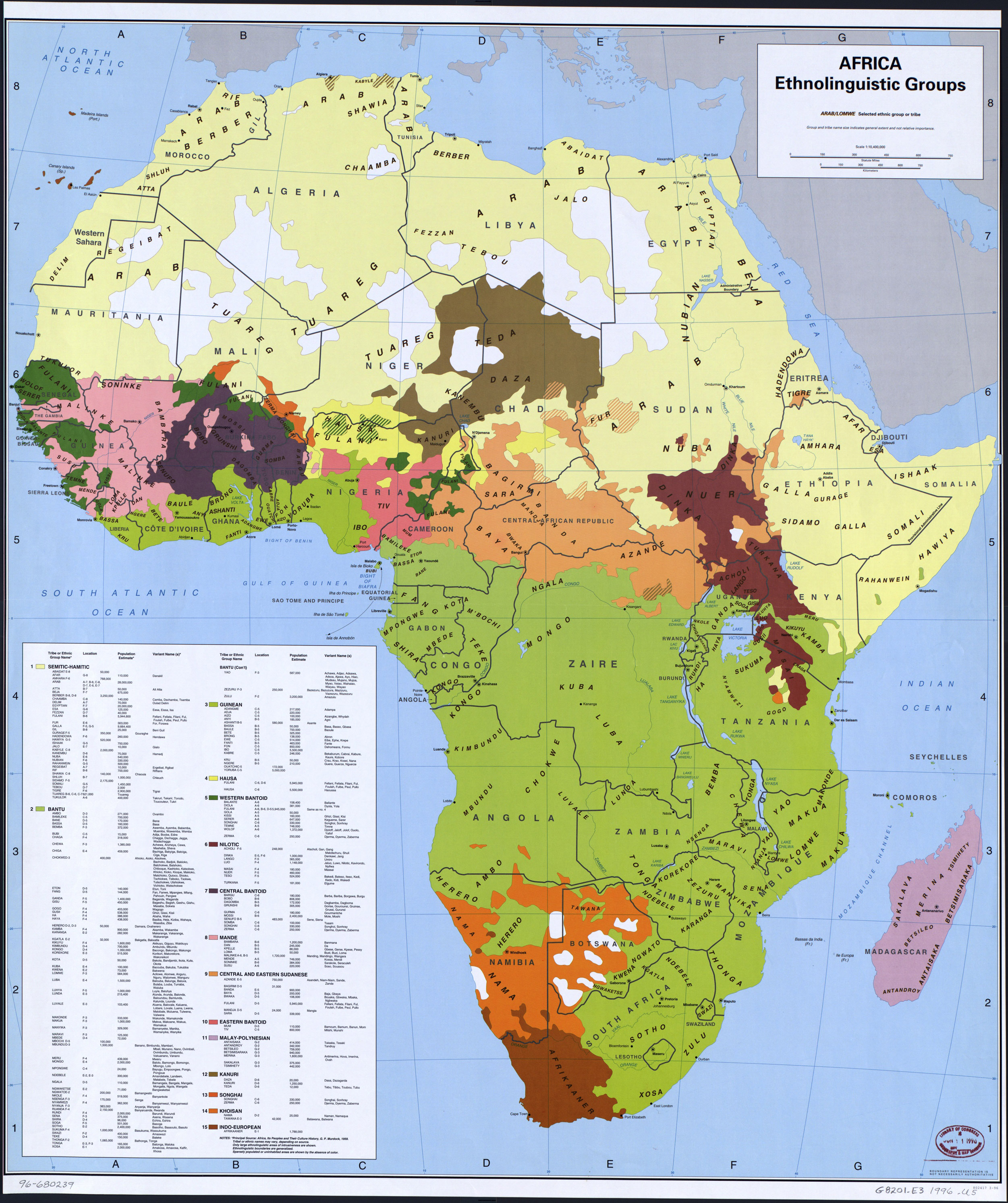 afrika etnik haritasi