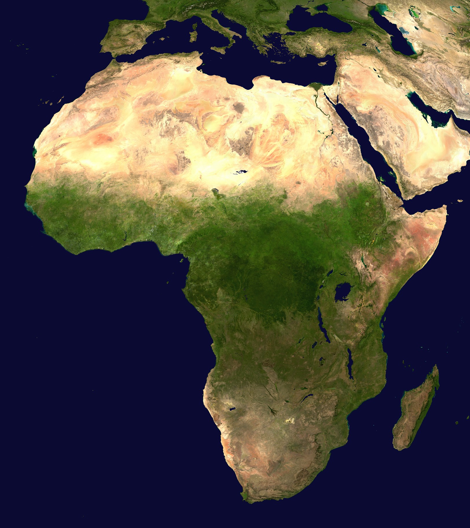 afrika uydu imaj