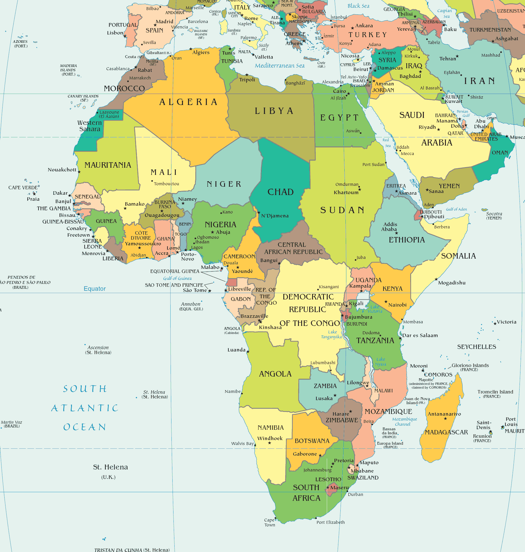 harita afrika