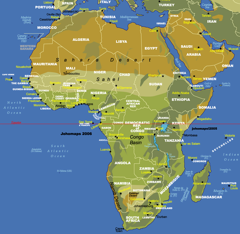 harita afrika