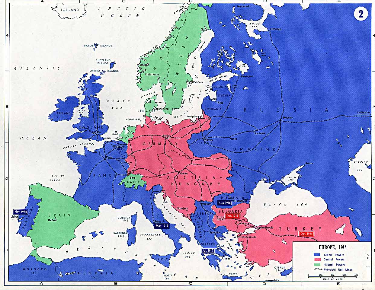 avrupa haritasi haritalar dunya 1914