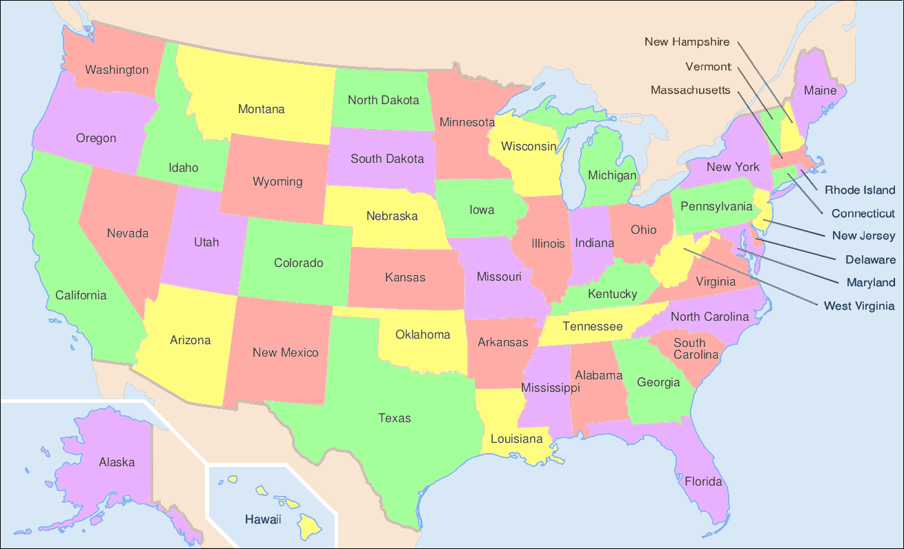 kuzey amerika haritasi abd eyaletler