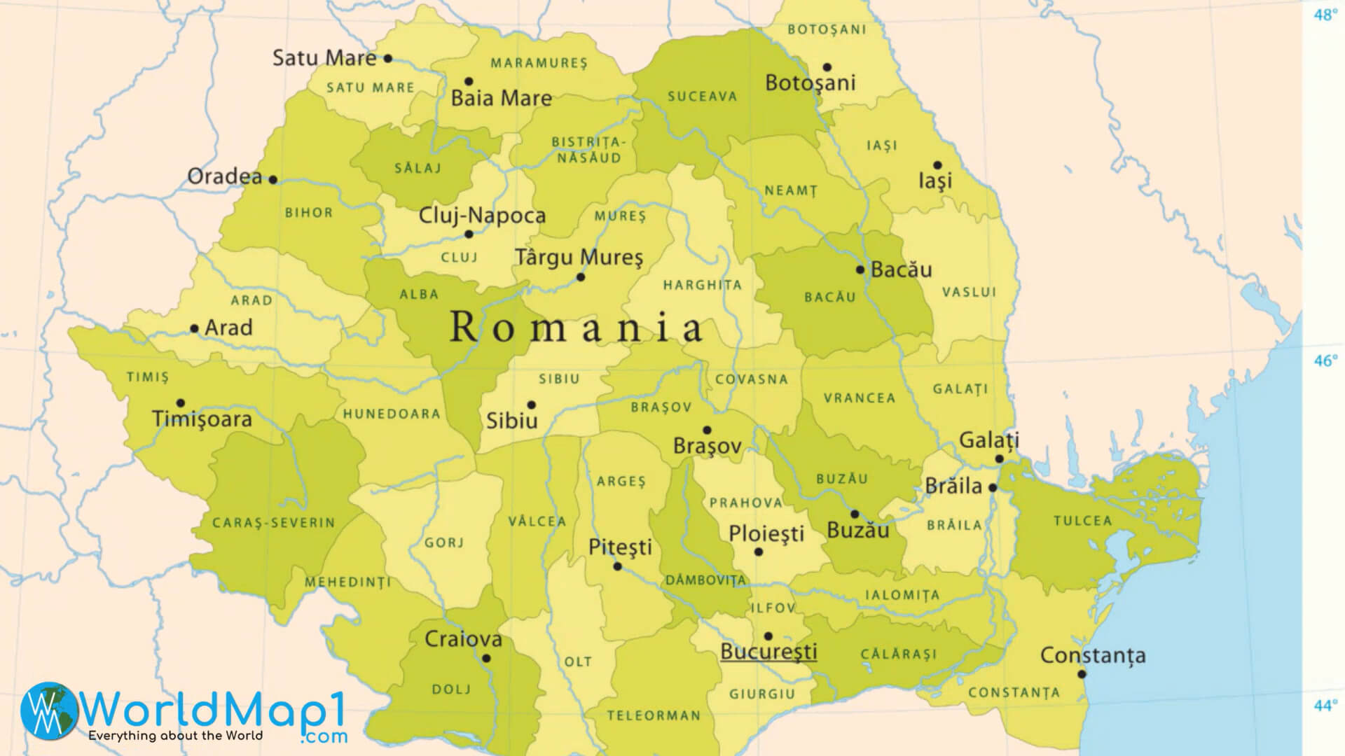Moldova-ile-Romanya-Haritası