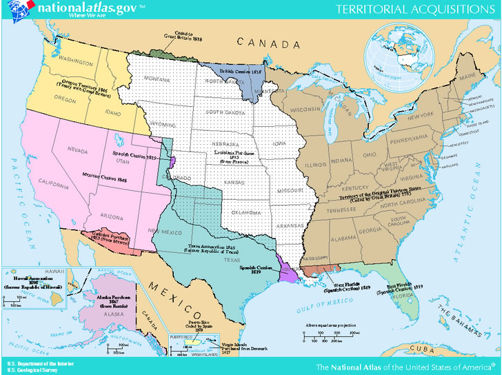 ABD Bölgesel Devralmalar Haritası