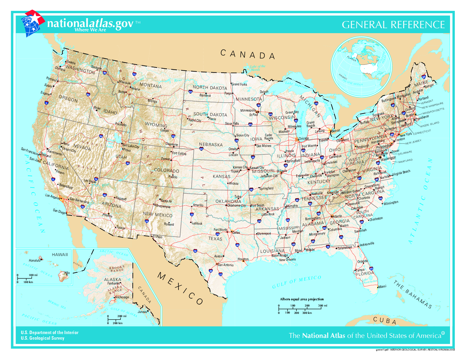 ABD Haritası Büyük