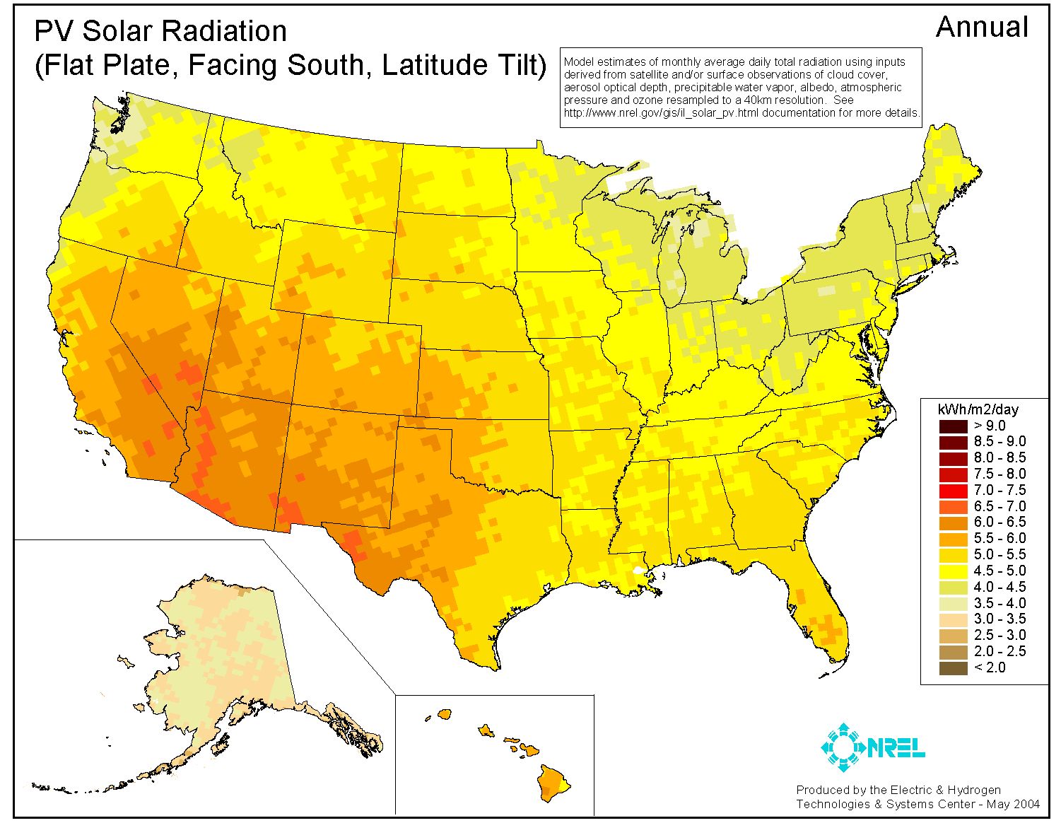 ABD Solar Haritası