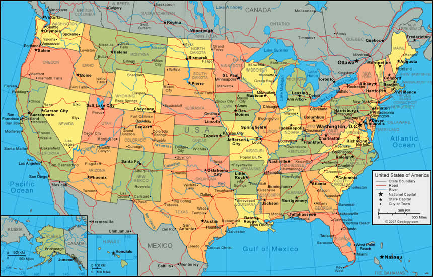 Amerika Birleşik Devletleri Haritaları