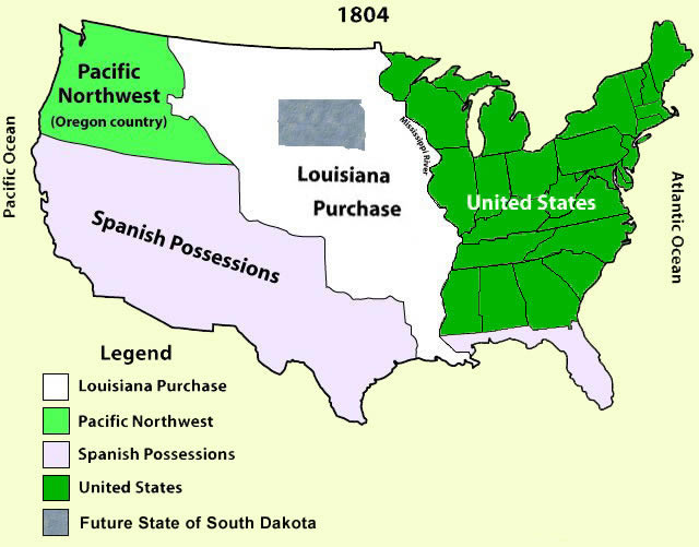Amerika Birleşik Devletleri Haritası 1804