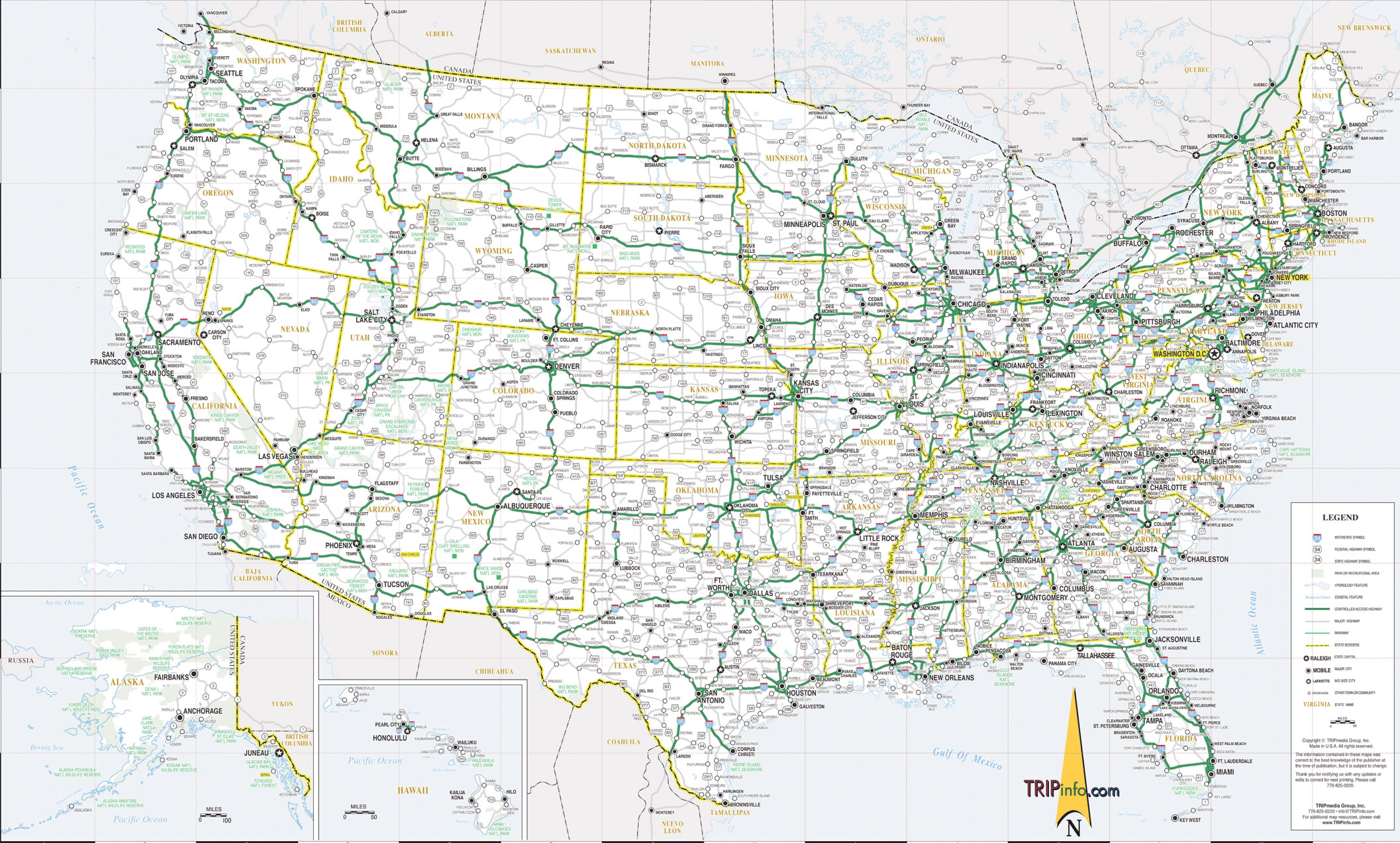 Arazi Haritası Amerika Birleşik Devletleri Kuzey Amerika