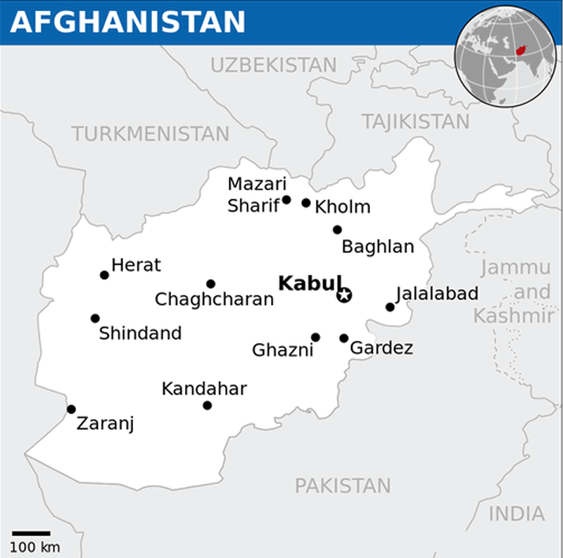 afganistan lage haritasi