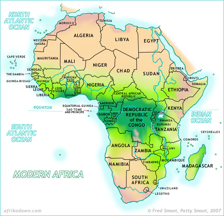 afrika haritasi