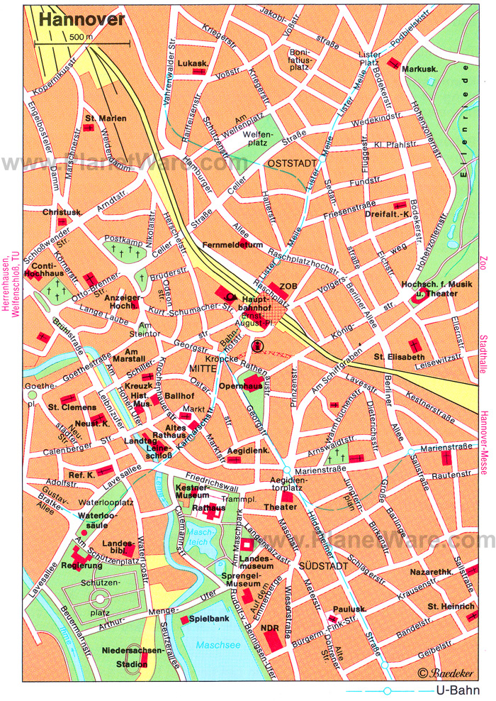 Ганновер на карте. Ганновер достопримечательности на карте. Город Ганновер на карте. Исторический центр Ганновера на карте. Карта старого Ганновера.