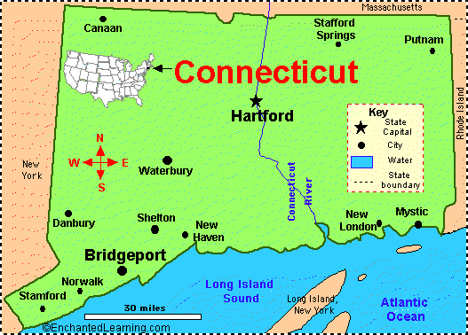 haritalar Connecticut