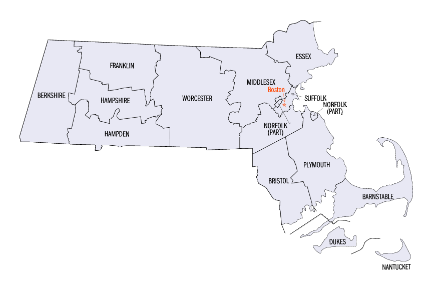 massachusetts vilayet haritasi