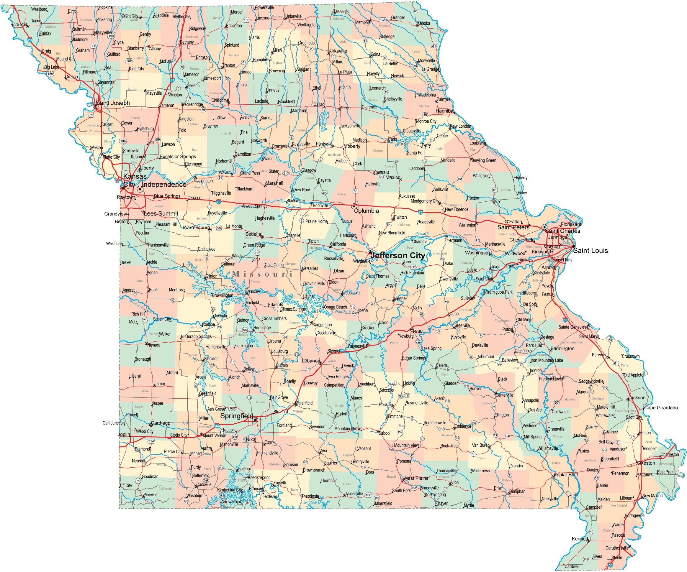 missouri haritasi
