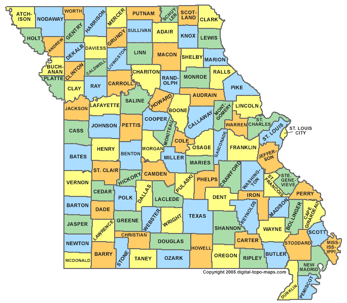 missouri vilayet haritasi