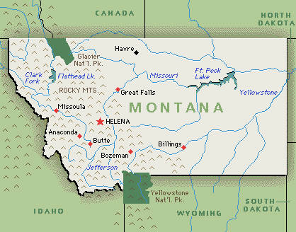 montana cografi haritasi