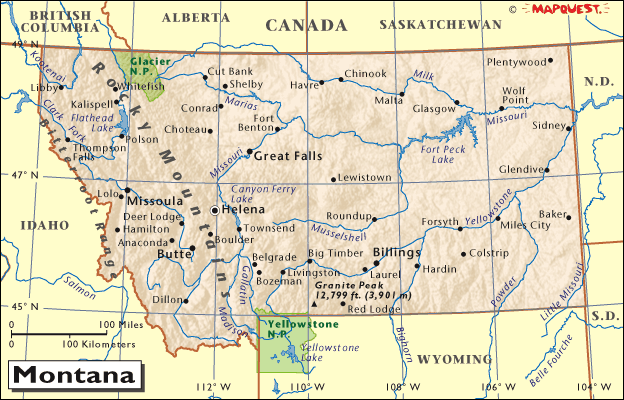 montana haritasi