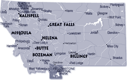 montana sehir haritasi