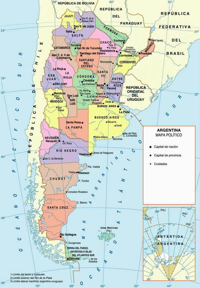 arjantin siyasi haritasi bolgeler