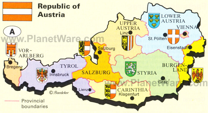cumhuriyetiavusturya haritasi