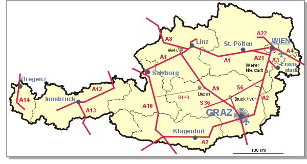 Graz haritasi avusturya