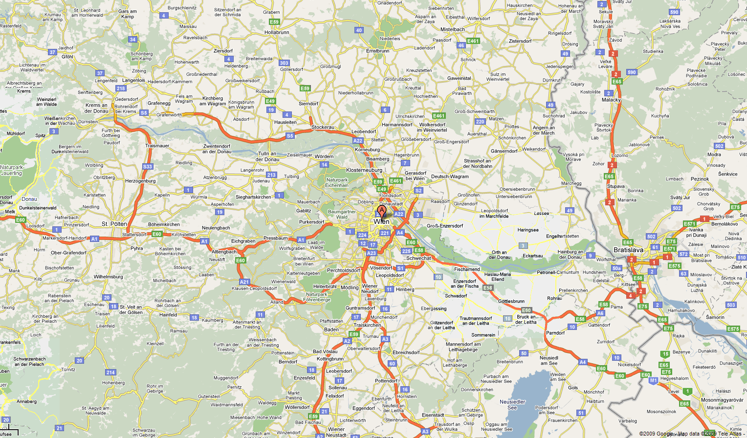 Vienna haritasi avusturya