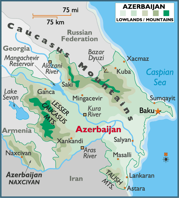 azerbeycan haritasi