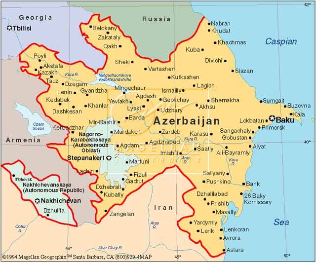 azerbeycan haritasi