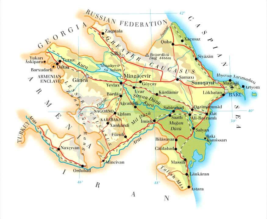 haritasi azerbeycan