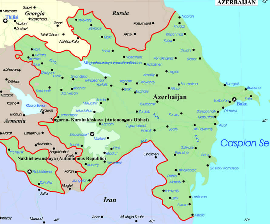 haritasi nin azerbeycan