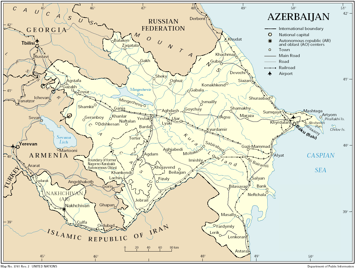 tren yolu haritasi azerbeycan