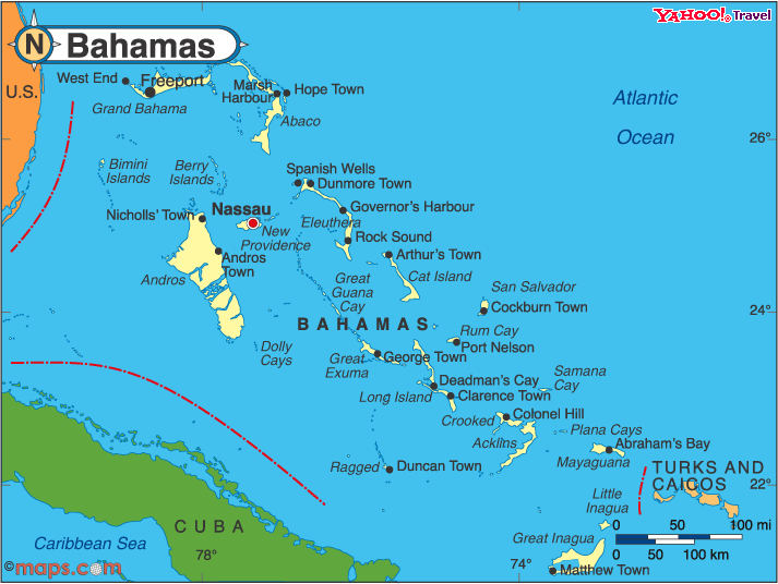 bahamalar haritasi
