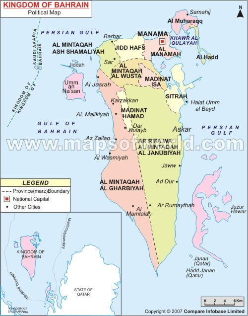 bahreyn haritasi