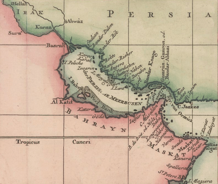 bahreyn haritasi 1745