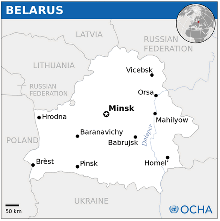 belarus baskent minsk haritasi