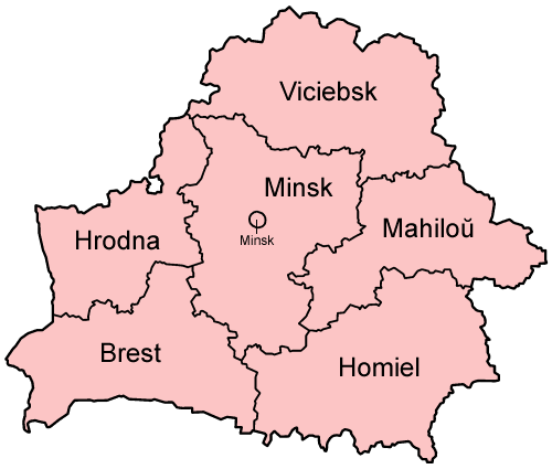 belarus vilayetler haritasi