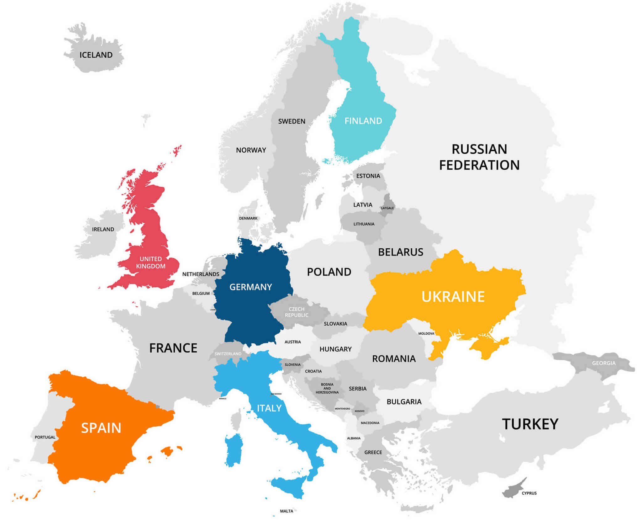 Belçika Avrupa infografik haritası