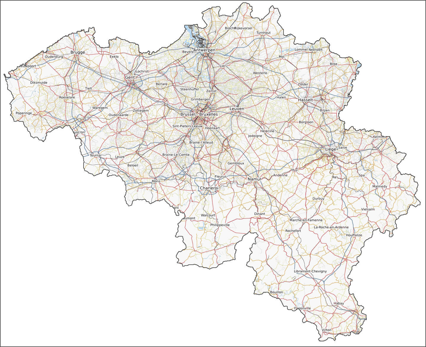 belcika haritasi 2010