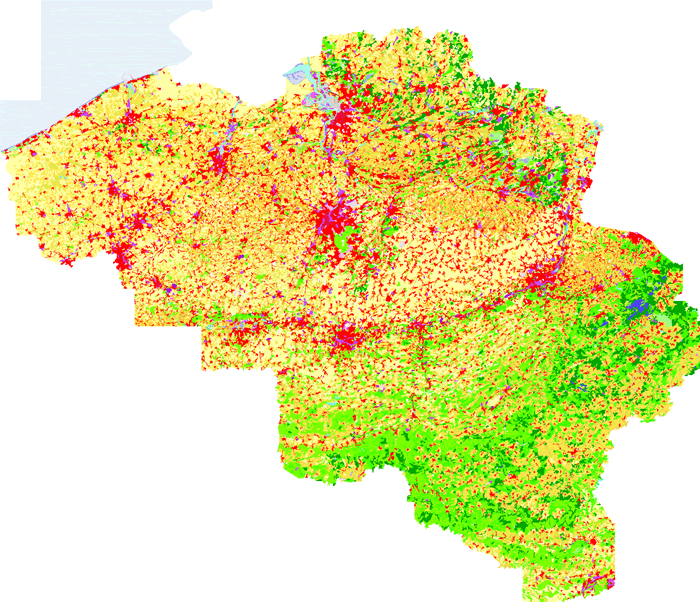 belgique nufus haritasi