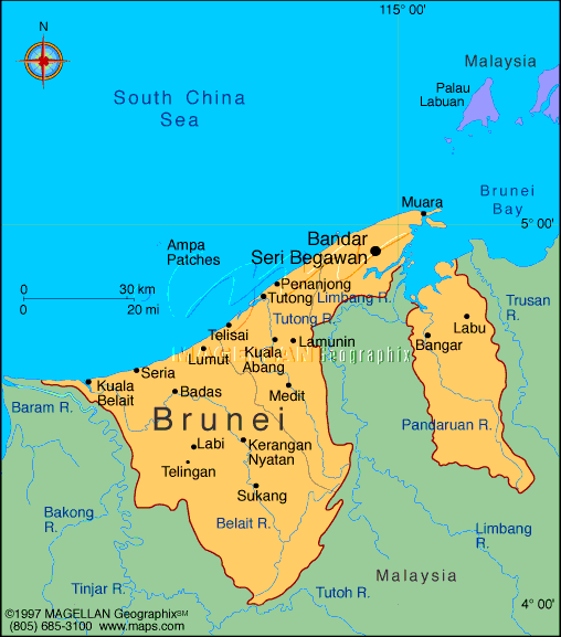 Brunei haritasi