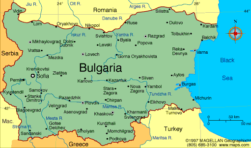 bulgaristan haritasi