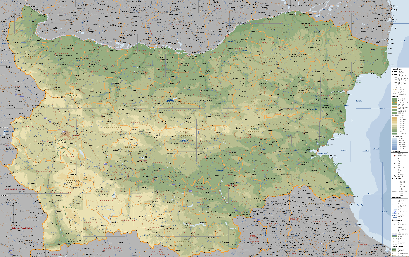 bulgaristan encarta haritasi