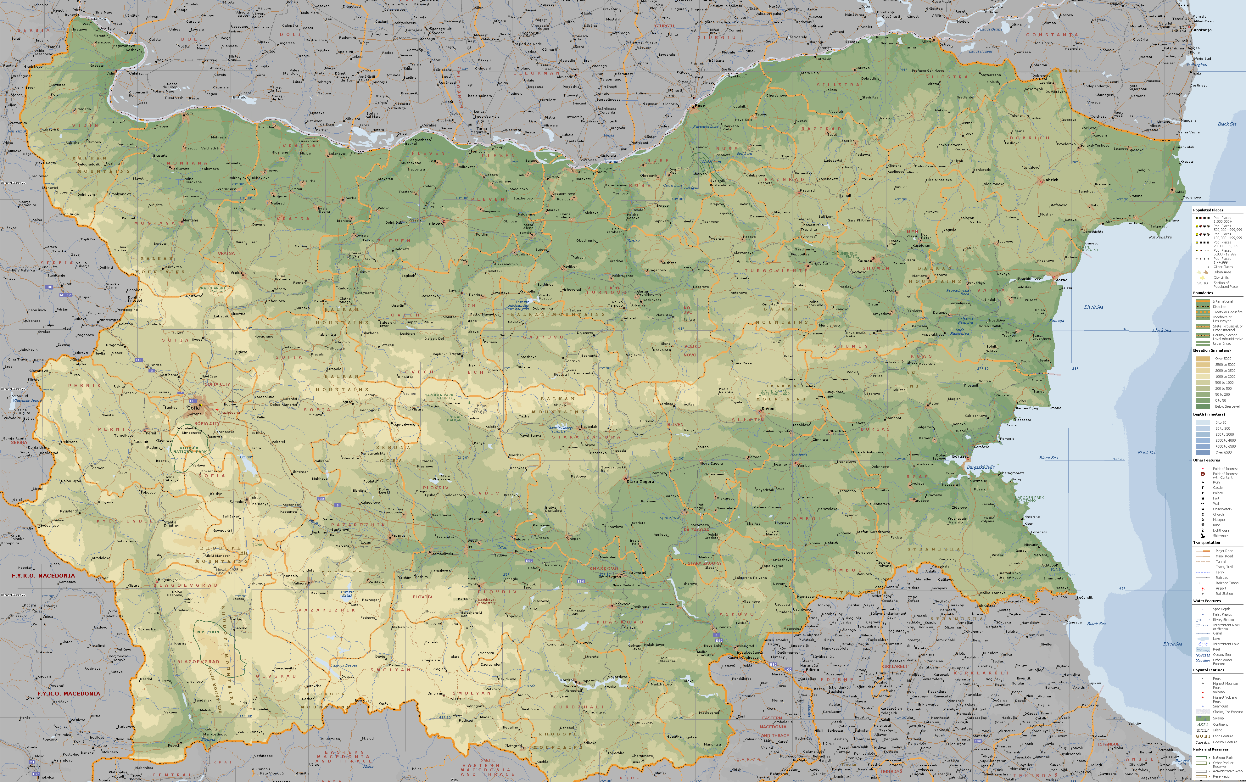bulgaristan encarta haritasi b