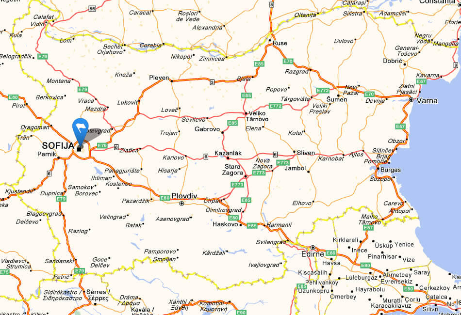 haritasi nin bulgaristan