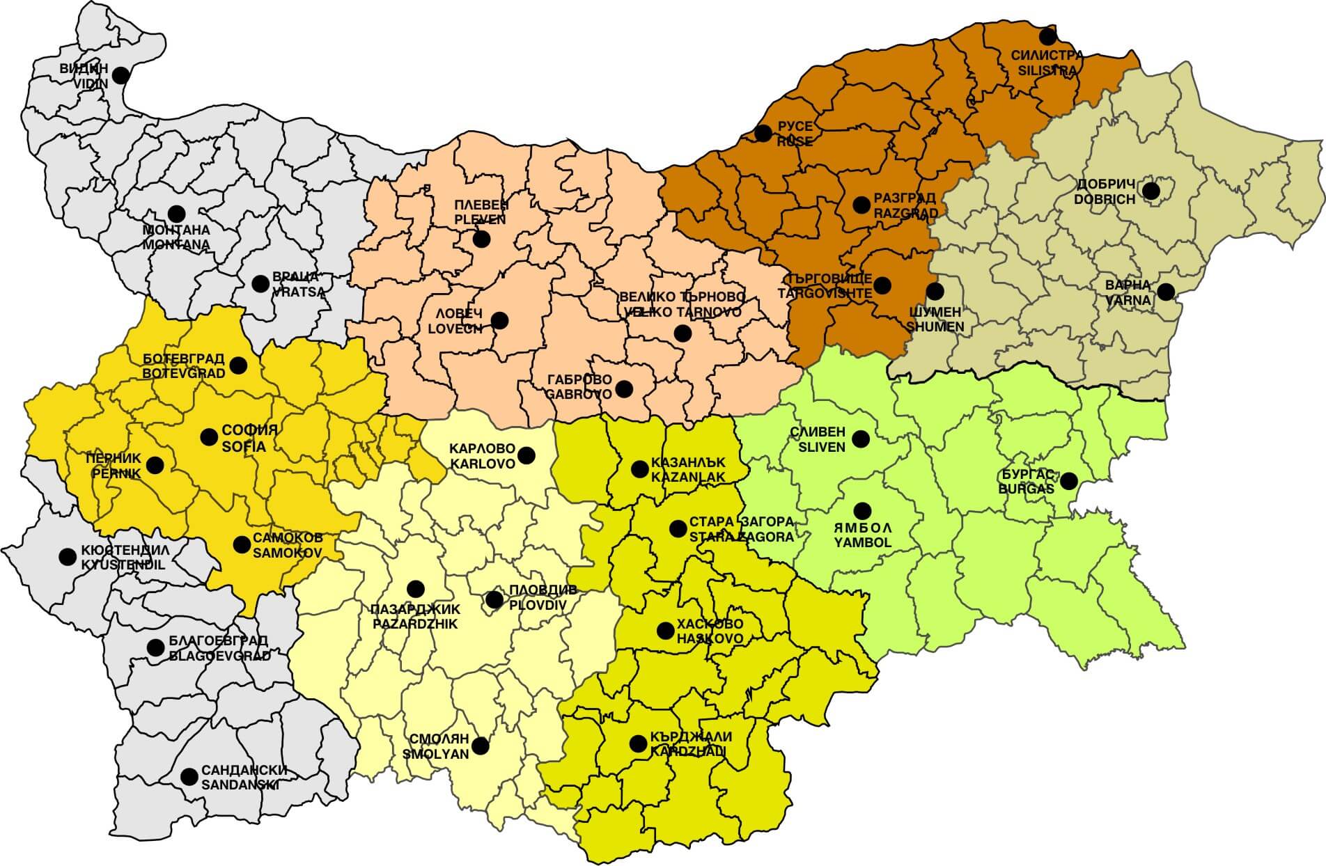 haritasi bulgaristan cvetna