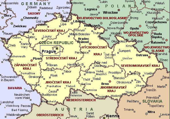cek cumhuriyeti haritasi