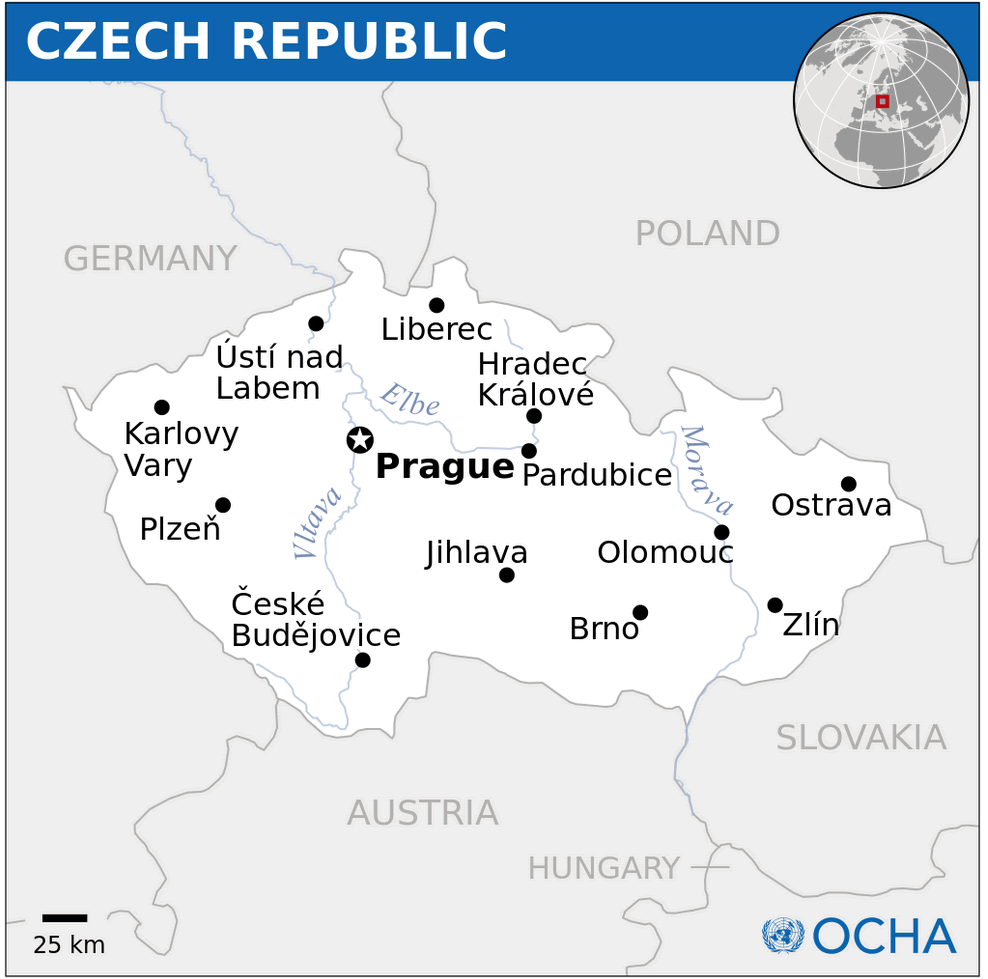 cek cumhuriyeti yer haritasi